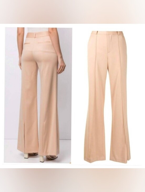 Pants - ALICE + OLIVIA PAULA HIGH WAIST PANT WITH BACK SLIT SIZE 12 NWT $330